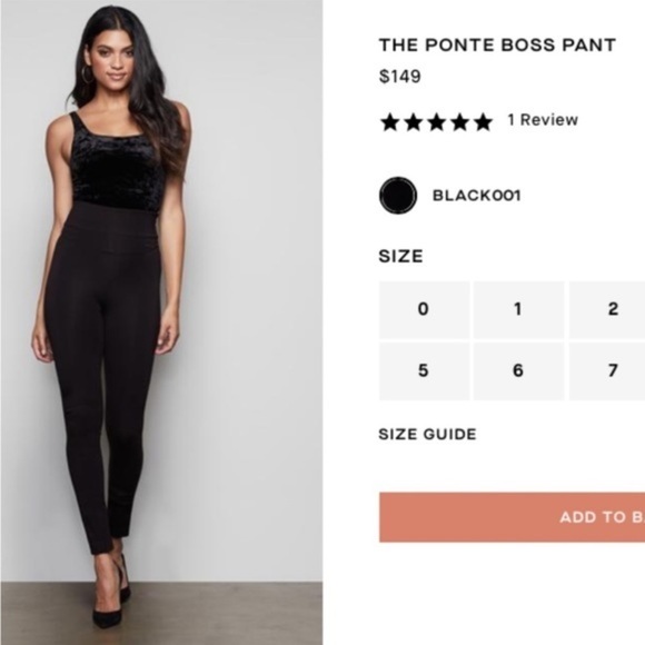 Good American The Ponte Boss Pants Black - Picture 15 of 16